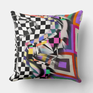 Geometrische Collage Abstract Textielpatroon Kussen