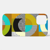 Geometrische collage: cirkels,  patroon. Case-Mate iPhone case (Achterkant (horizontaal))