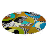 Geometrische collage: cirkels,  patroon. snijplank (Hoek)