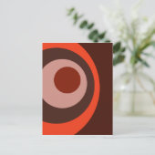 geometrische concentratiemirkels briefkaart (Staand voorkant)