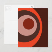 geometrische concentratiemirkels briefkaart (Voorkant / Achterkant)