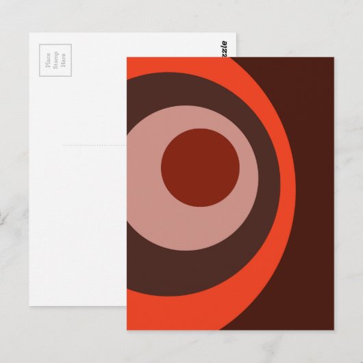  geometrische concentratiemirkels briefkaart (Voorkant / Achterkant)