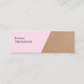 Geometrische consultant voor Elegant Printed Kraft Mini Visitekaartje (Voorkant)