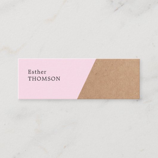 Geometrische consultant voor Elegant Printed Kraft Mini Visitekaartje (Voorkant)