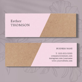 Geometrische consultant voor Elegant Printed Kraft Mini Visitekaartje