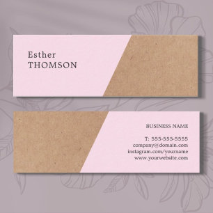 Geometrische consultant voor Elegant Printed Kraft Mini Visitekaartje