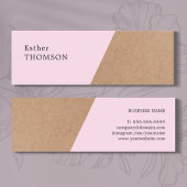 Geometrische consultant voor Elegant Printed Kraft Mini Visitekaartje