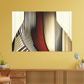 Geometrische convergentie canvas afdruk (Insitu (Woonkamer))
