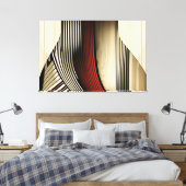 Geometrische convergentie canvas afdruk (Insitu (Slaapkamer))