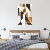 Geometrische Convergentie Canvas Afdruk (Insitu (Slaapkamer))