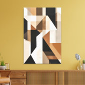Geometrische Convergentie Canvas Afdruk (Insitu (Woonkamer))