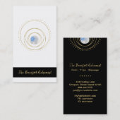 *~* Geometrische Cosmic Sacred Geometry Boho Gold Visitekaartje (Voorkant / Achterkant)