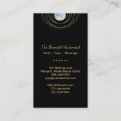 *~* Geometrische Cosmic Sacred Geometry Boho Gold Visitekaartje (Achterkant)