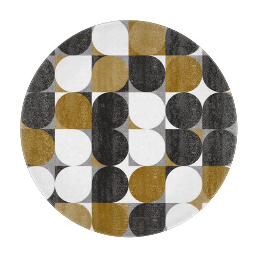 Geometrische creativiteit: naadloos patroonontwerp snijplank (Voorkant)