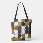 Geometrische creativiteit: naadloos patroonontwerp tote bag (Achterkant)