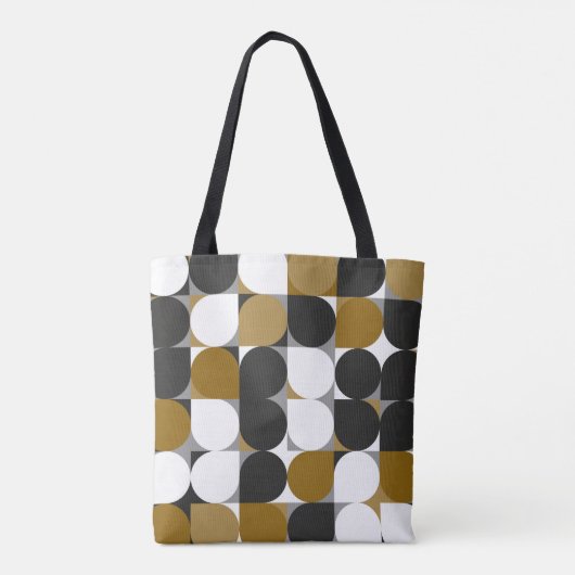 Geometrische creativiteit: naadloos patroonontwerp tote bag (Achterkant)