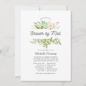 Geometrische Crystal Greenery Shower per Mail Kaart (Voorkant)