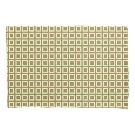 Geometrische Cube Pattern Lime Green op aangepaste Kussensloop (Voorkant)