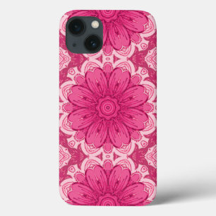 Geometrische Daisy Pattern in Coral and Pastel Pin Case-Mate iPhone Case