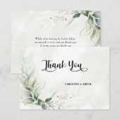 Geometrische Dankkaart voor Babyfeest (Voorkant / Achterkant)