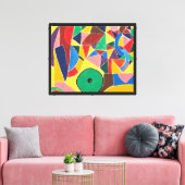 Geometrische Dans Canvas Afdruk (Insitu (Woonkamer))