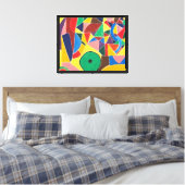 Geometrische Dans Canvas Afdruk (Insitu (Slaapkamer))