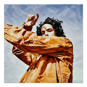 geometrische dans perfect poster