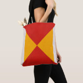 Geometrische decoratie tote bag (Dichtbij)