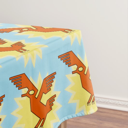 Geometrische decoratieve andean Condor Bird Tafelkleed (Voorbeeld)