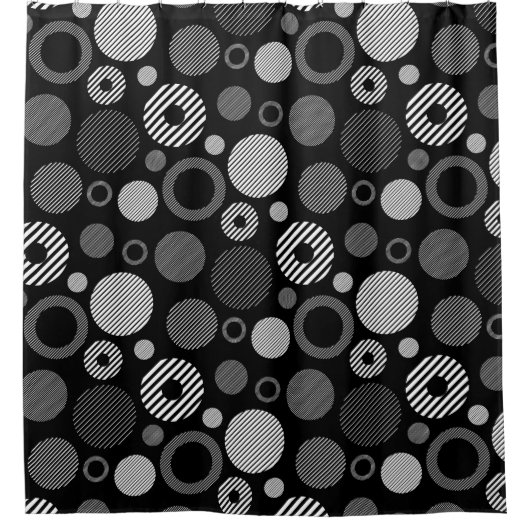  geometrische decoratieve opvallende douchegordijn (Voorkant)