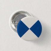 Geometrische decoratieve tegel ronde button 3,2 cm (Voorkant /achterkant)