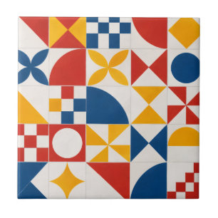Geometrische decoratieve tegelcollectie tegeltje