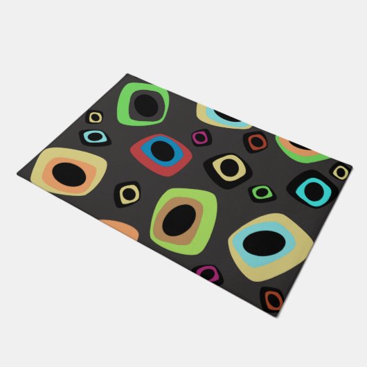 Geometrische deurmat uit de middeleeuwen (Schuin)