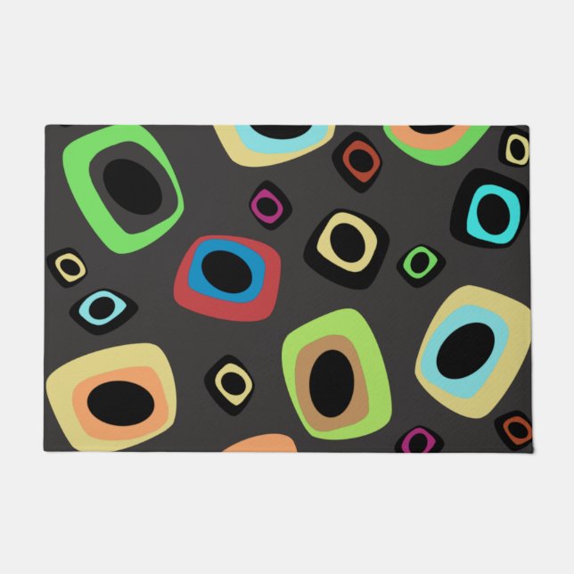 Geometrische deurmat uit de middeleeuwen (Voorkant)