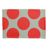 Geometrische diagonale rode poolpunten op elke kle kussensloop (Voorkant)