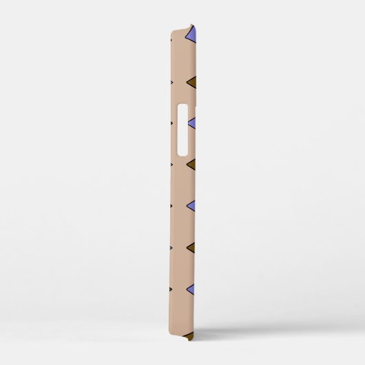 Geometrische diagonale tegels blauw groen op elke Case-Mate iPhone case (Achterkant / Rechts)