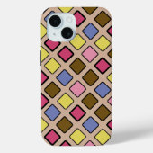 Geometrische diagonale Tegels op elke kleur Case-Mate iPhone Case (Achterkant)