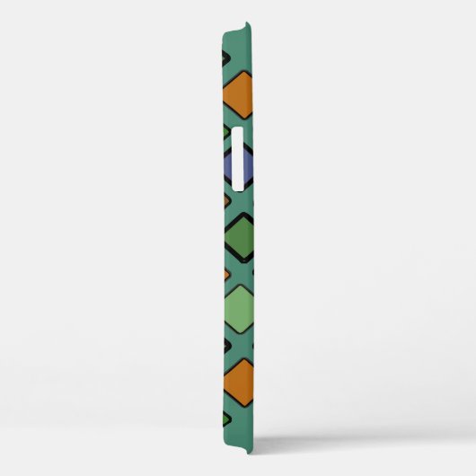 Geometrische diagonale vierkanten gemengd Case-Mate iPhone case (Achterkant / Rechts)