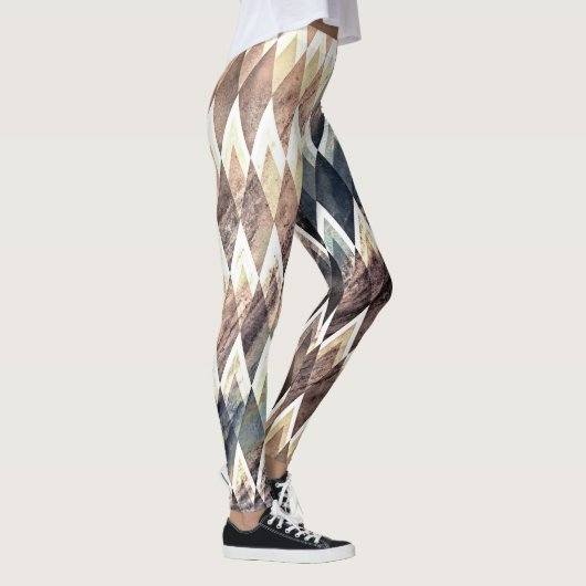 Geometrische diamant Abstract Leggings (Rechts)