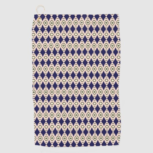 Geometrische diamant golfhanddoek (Voorkant)