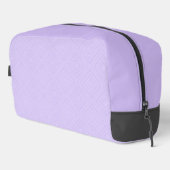 Geometrische diamant Lila en witte naam cosmetisch Toilettasje (Rechterhoek)