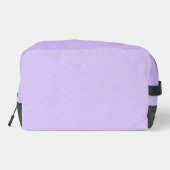Geometrische diamant Lila en witte naam cosmetisch Toilettasje (Achterkant)