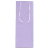 Geometrische diamant Paarse Lila Wijn Cadeautas (Voorkant)