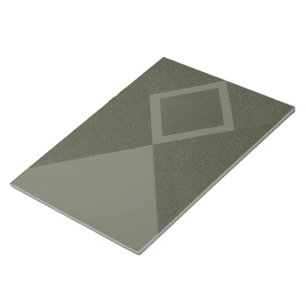 Geometrische diamant piek mosgroene notitieboek notitieblok
