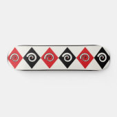 Geometrische diamant spiraal persoonlijk skateboard (Horizontaal)