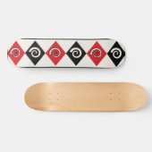 Geometrische diamant spiraal persoonlijk skateboard (Horizontaal)