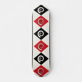 Geometrische diamant spiraal persoonlijk skateboard