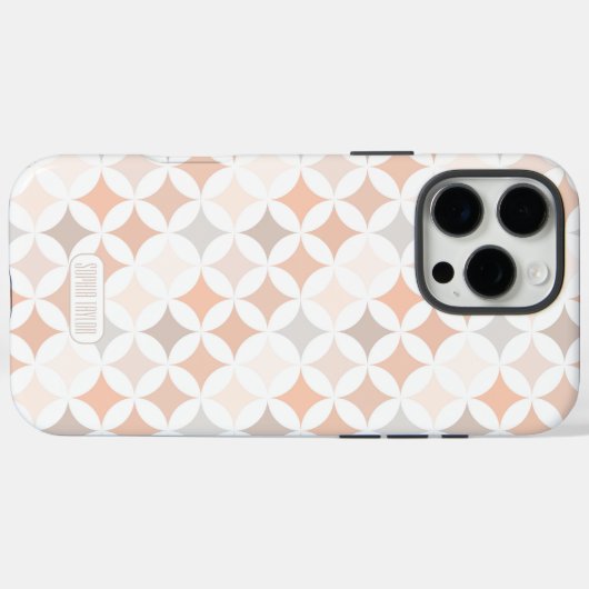 Geometrische diamantcirkels Case-Mate iPhone case (Achterkant (horizontaal))