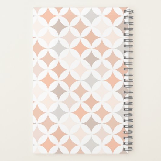 Geometrische diamantcirkels notitieboek (Achterkant)