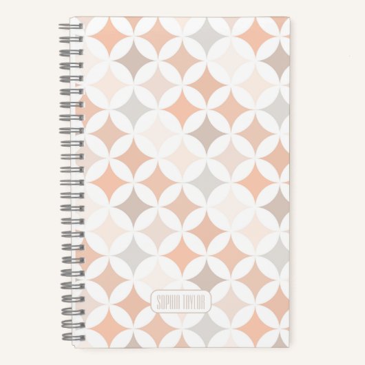 Geometrische diamantcirkels notitieboek (Voorkant)